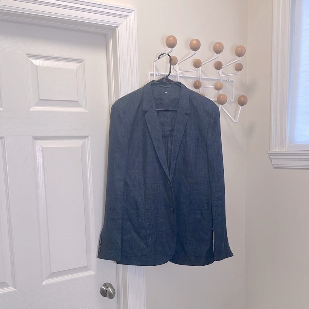 COS - Classic Linen Blazer Sports Jacket - Navy - 40R or S